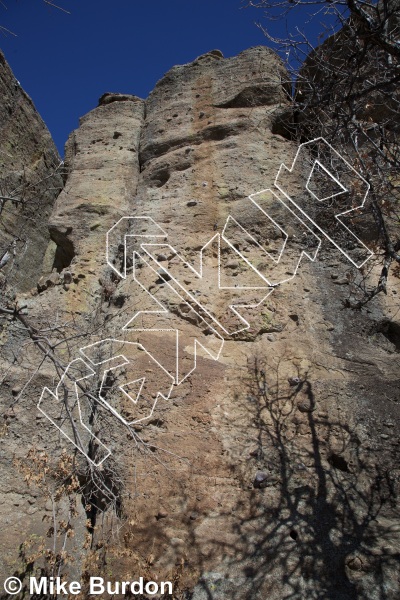 photo of Wall of Gore, 5.11a ★★ at The Falls Wall from Castlewood Canyon State Park