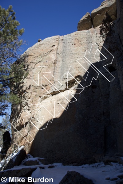 photo of Not Long for This World, 5.10c ★★★ at The Falls Wall from Castlewood Canyon State Park