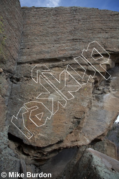 photo of Coat of Arms, 5.10c ★★ at The Rat Cracks from Castlewood Canyon State Park
