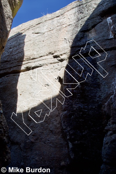 photo of The Rack, 5.11a ★★★ at The Dungeon from Castlewood Canyon State Park