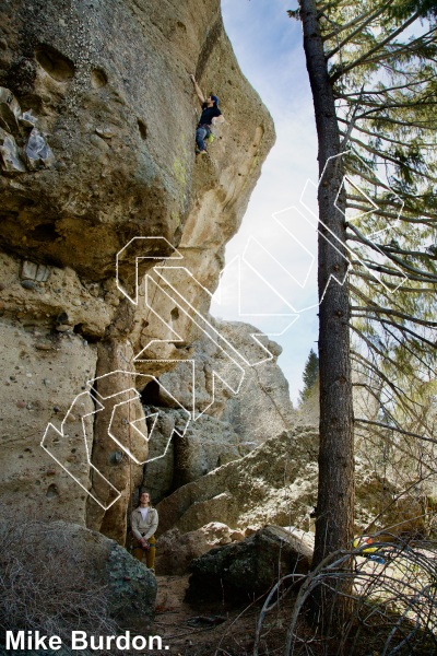 photo of Wild America, 5.12c ★★★ at The Dungeon from Castlewood Canyon State Park