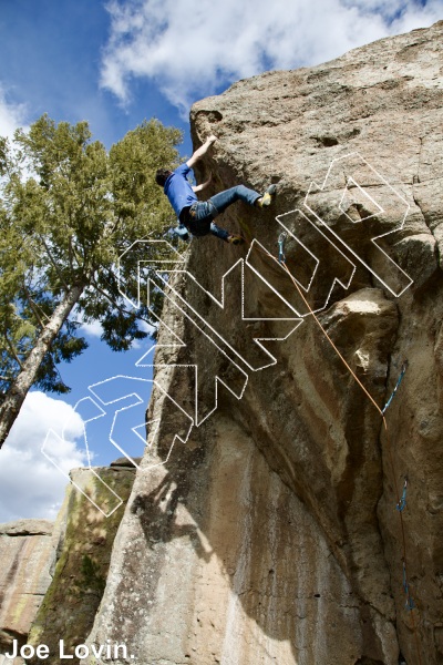 photo of Wild Kingdom, 5.12d ★★★ at The Dungeon from Castlewood Canyon State Park