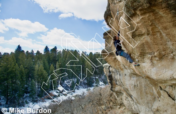 photo of The Travesty, 5.12d ★★★ at Wendell Spire from Castlewood Canyon State Park