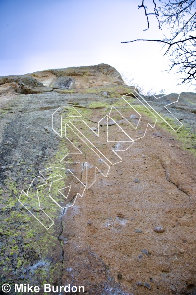 photo of Korbomite Maneuver, 5.12a ★★★ at C Section from Castlewood Canyon State Park