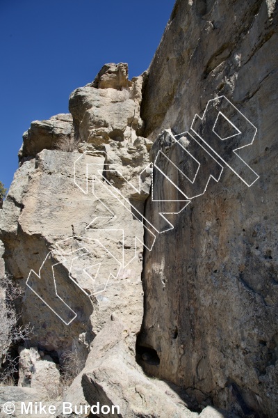 photo of A Step in Time, 5.8 ★★ at The Vulture Walls from Castlewood Canyon State Park