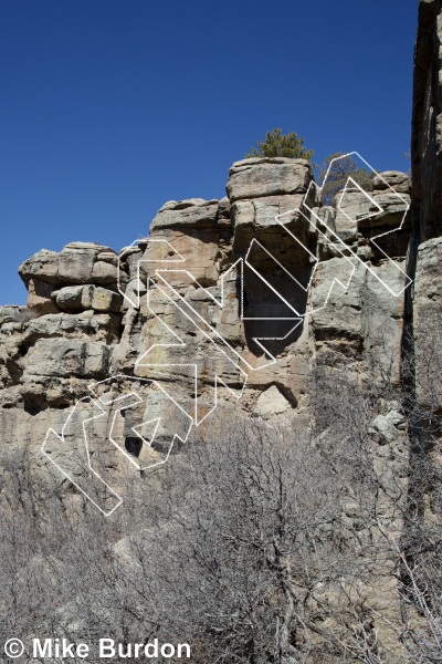 photo of The Reaper, 5.11a ★★ at The Vulture Walls from Castlewood Canyon State Park