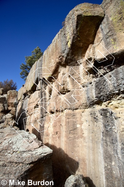 photo of Project X, 5.12b ★★★ at The Projects  from Castlewood Canyon State Park