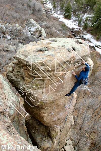 photo of Phalloid Void, 5.10c ★★ at Wendell Spire from Castlewood Canyon State Park
