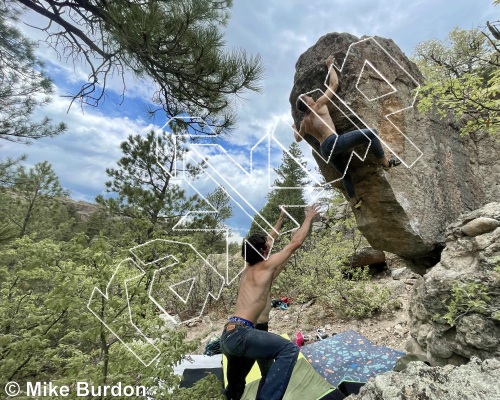 photo of Prow Boulder from Castlewood Canyon State Park