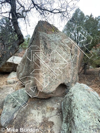 photo of Ancestry Boulder from Castlewood Canyon State Park