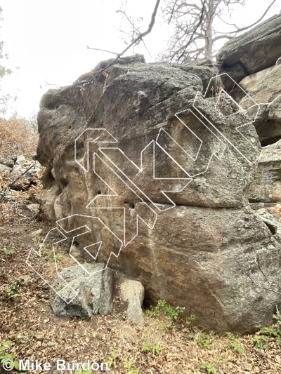 photo of Bungo Boulder from Castlewood Canyon State Park