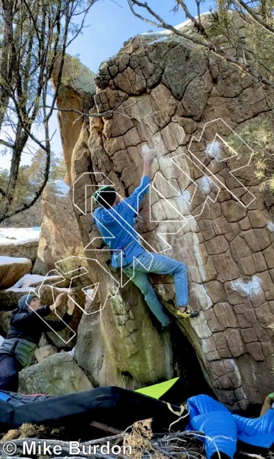 photo of Checkerboard Boulder from Castlewood Canyon State Park