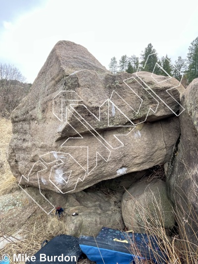 photo of Water Polished Boulder from Castlewood Canyon State Park