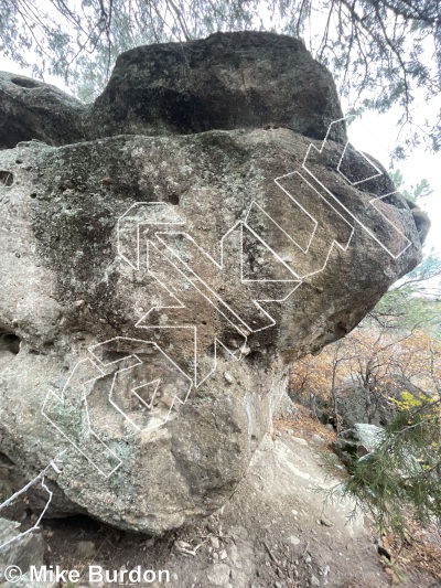 photo of Buddha Boulder from Castlewood Canyon State Park