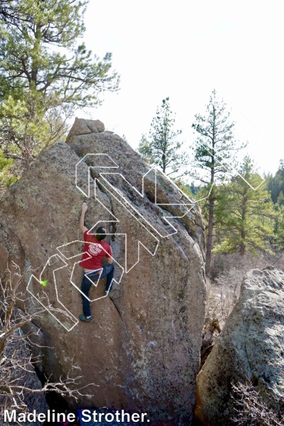 photo of Lady Boulder from Castlewood Canyon State Park