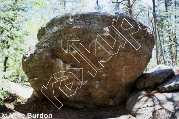 photo of Distance Boulder from Castlewood Canyon State Park