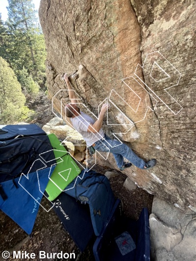 photo of Jaeger's Boulder from Castlewood Canyon State Park