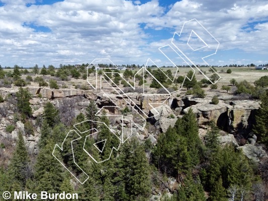 photo of The Dungeon from Castlewood Canyon State Park