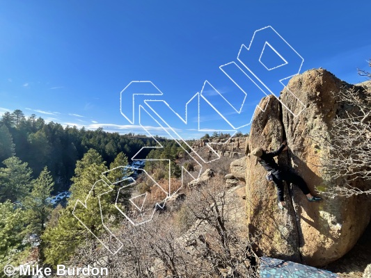 photo of Faffin Island from Castlewood Canyon State Park