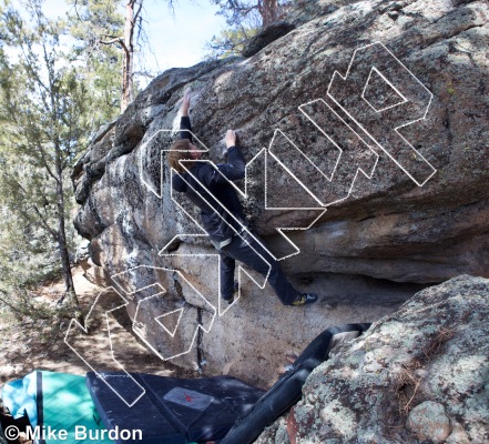 photo of End Times Boulder from Castlewood Canyon State Park