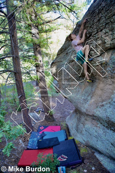 photo of Nine Lives Boulder from Castlewood Canyon State Park