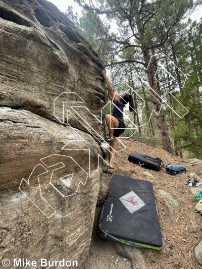 photo of Wild Honey Boulder from Castlewood Canyon State Park