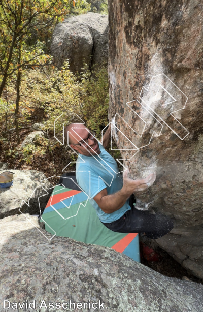 photo of Kindness Boulder from Castlewood Canyon State Park