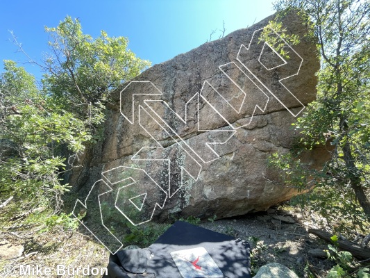 photo of Dolores Boulder from Castlewood Canyon State Park