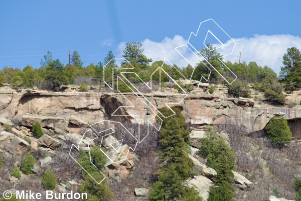 photo of Gargoyle Wall from Castlewood Canyon State Park