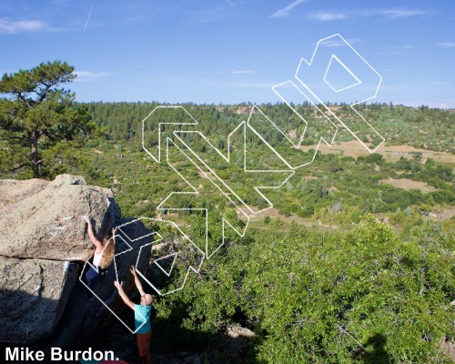 photo of Prayer Boulder from Castlewood Canyon State Park