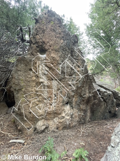 photo of Burnout Boulders from Castlewood Canyon State Park