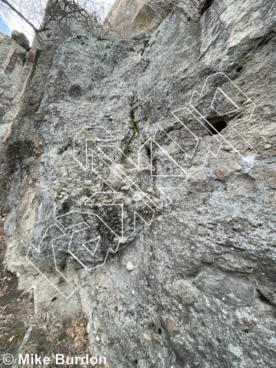 photo of Hungarian Horntail, 5.4 ★ at The Cave Wall  from Castlewood Canyon State Park