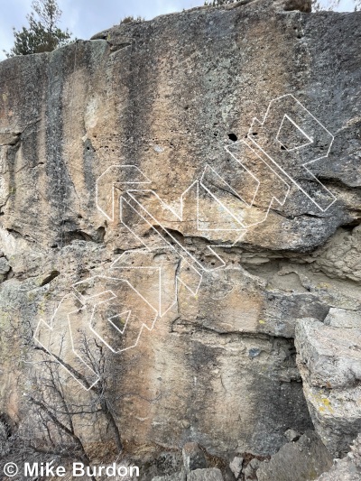 photo of Unknown, 5.11-  at The Cave Wall  from Castlewood Canyon State Park