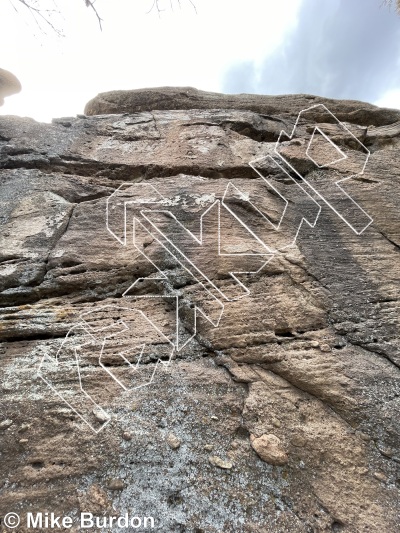 photo of Noob's Goiter, 5.9+ ★ at The Realm of the Venusian Love Goddess from Castlewood Canyon State Park