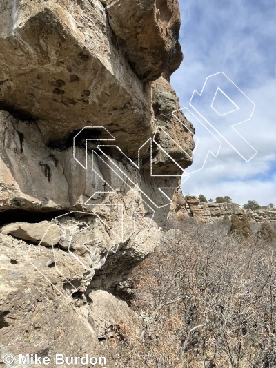 photo of Songs from the Wood, 5.12b ★★★★ at Wendell Spire from Castlewood Canyon State Park