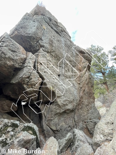 photo of Anticlimacticrack, 5.10 ★ at The Projects  from Castlewood Canyon State Park