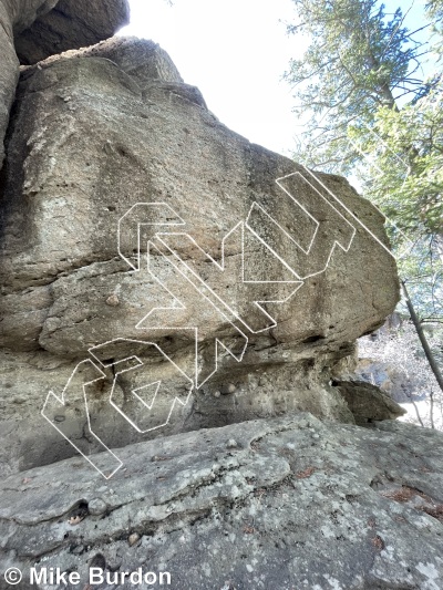 photo of Deep Magic, V4 ★★ at Grocery Store Walls from Castlewood Canyon State Park