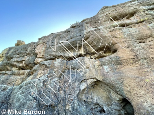 photo of BLT Right, 5.10b ★ at Grocery Store Walls from Castlewood Canyon State Park