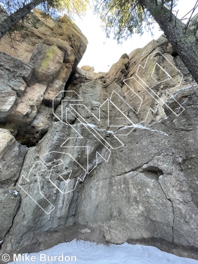 photo of Hanson’s Folly, 5.7 ★ at Neanderthal Walls from Castlewood Canyon State Park