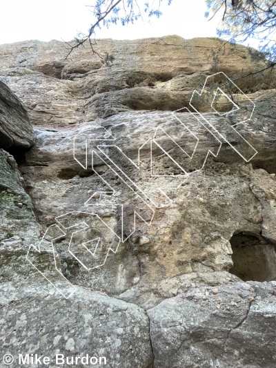 photo of Crystal Lyte Left , 5.10- ★ at Grocery Store Walls from Castlewood Canyon State Park