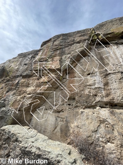 photo of Left Crack, 5.11a ★ at Allied Wall from Castlewood Canyon State Park