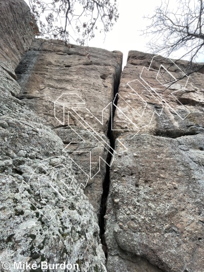 photo of Mosaic, 5.10a ★ at Honeycomb Spire from Castlewood Canyon State Park