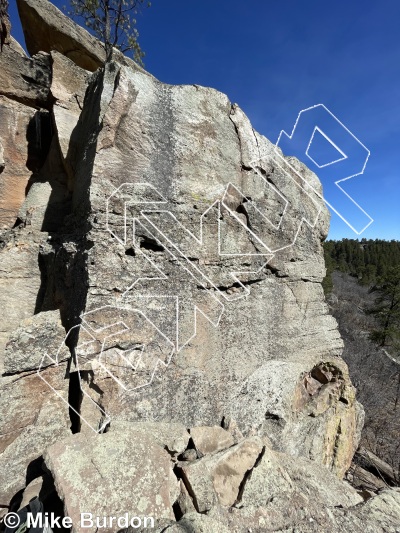 photo of Casa Eterna, 5.11a ★★ at C Section from Castlewood Canyon State Park