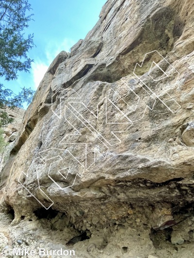 photo of Tortilla Flats, 5.9+ ★★ at Grocery Store Walls from Castlewood Canyon State Park