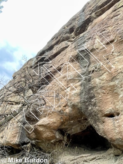 photo of Gatoraide, 5.13a ★ at Grocery Store Walls from Castlewood Canyon State Park