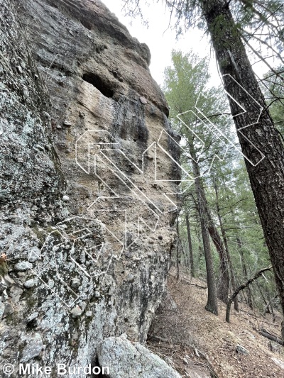 photo of I Love You, 5.10a ★★★ at Sherwood Forest from Castlewood Canyon State Park