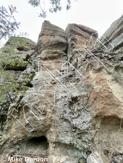photo of Thorn in the Flesh, 5.9 ★★★ at Sherwood Forest from Castlewood Canyon State Park