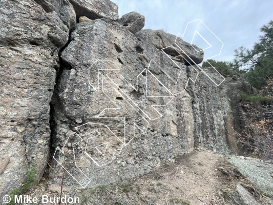 photo of Big, V0 ★★ at Secret City from Castlewood Canyon State Park