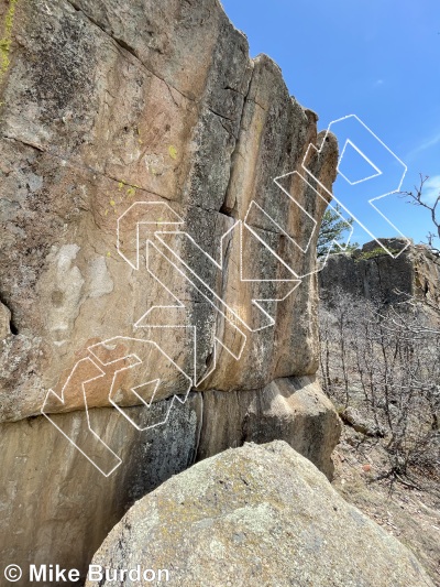 photo of North Sentry Block from Castlewood Canyon State Park