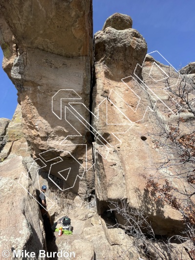 photo of Blind Mice, 5.10b ★★ at The Rat Cracks from Castlewood Canyon State Park